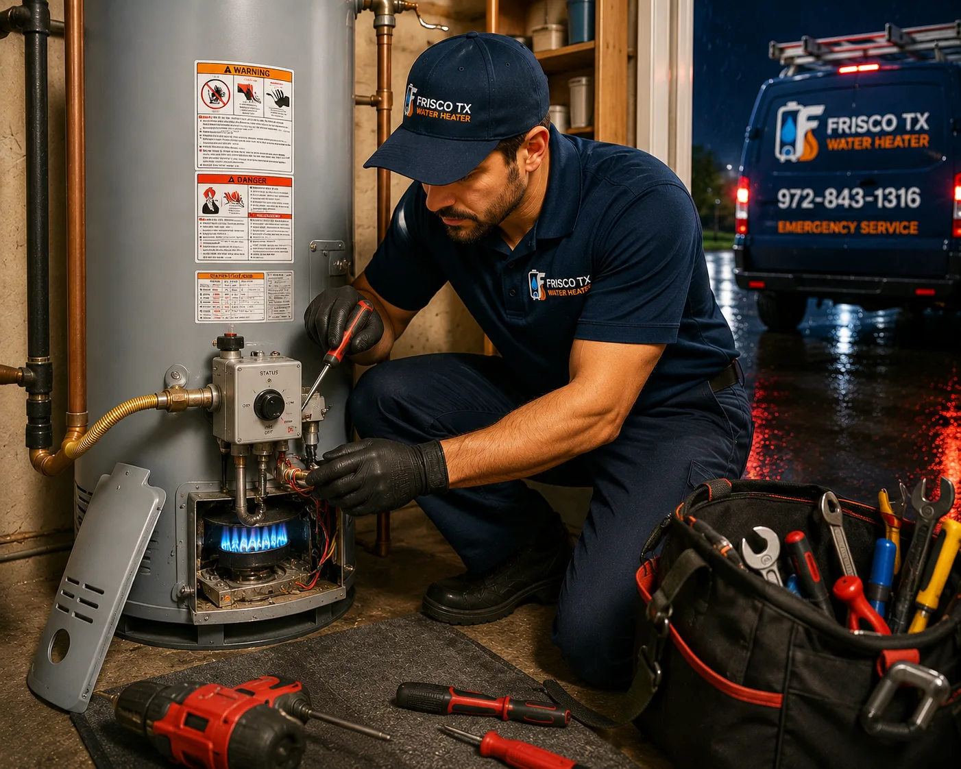 Emergency Gas Control and Burner Repair