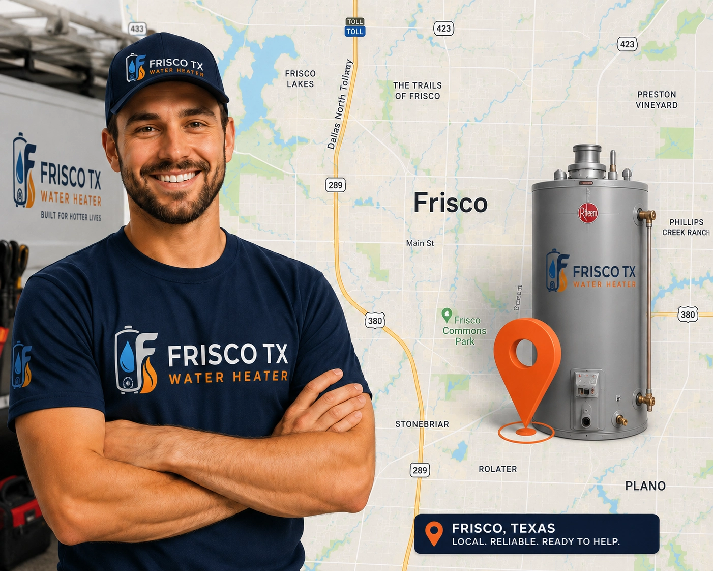 Our Frisco TX Water Heater Locations - BG