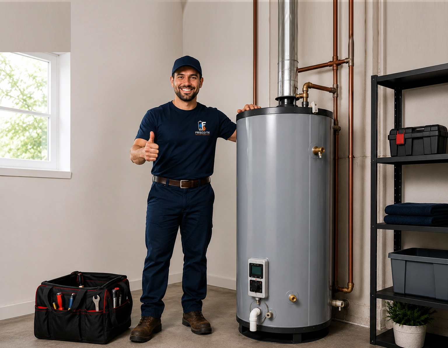 Tank water heater installation and replacement