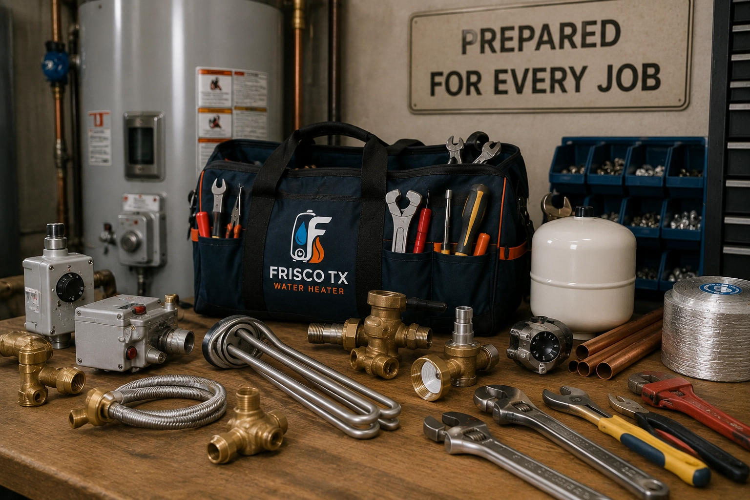 Professional plumbing service tools